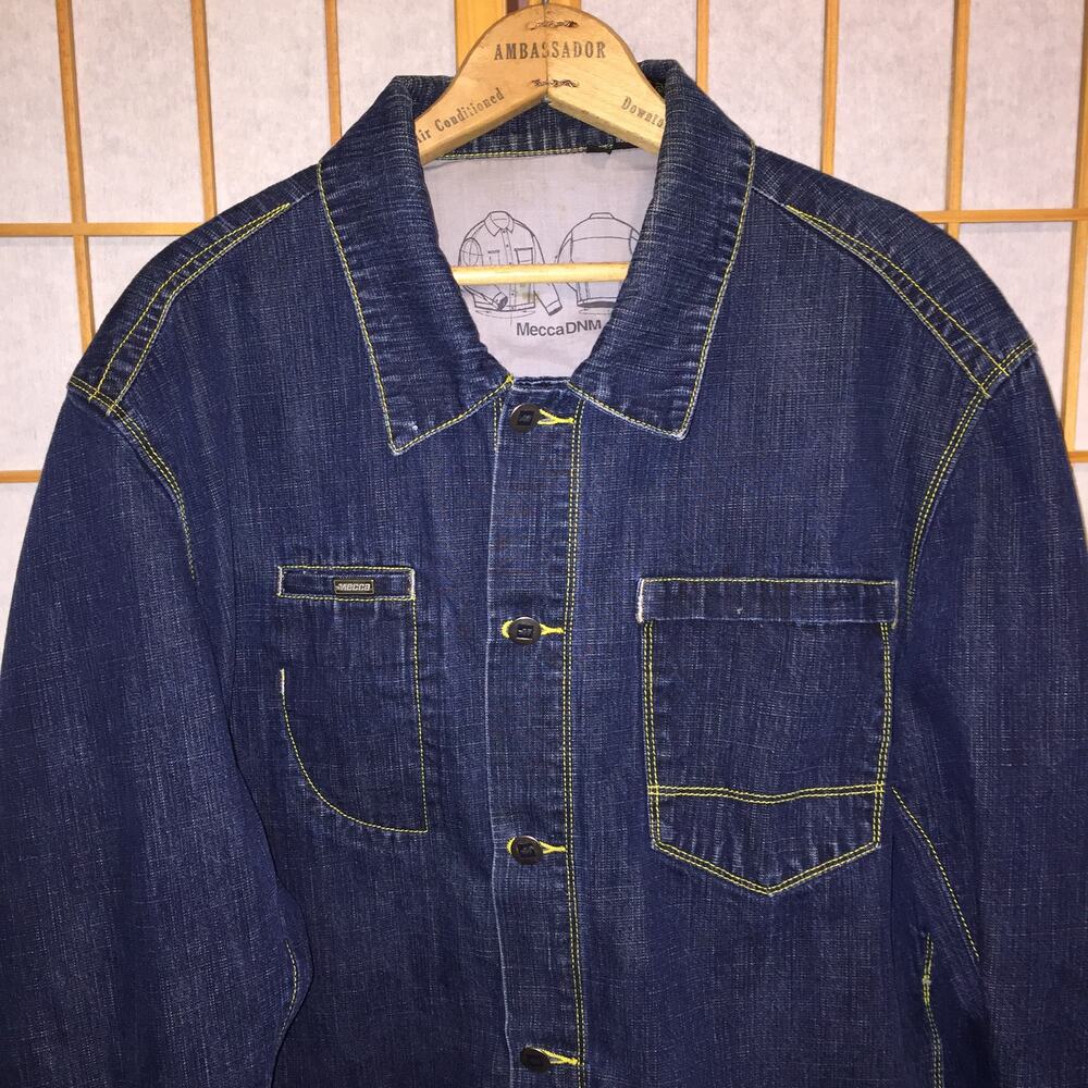 Men's MECCA Denim Jacket size L flaws